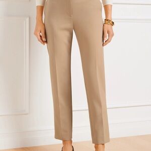Talbots Tan Hampshire Ankle Pant Tan size 2 Petite